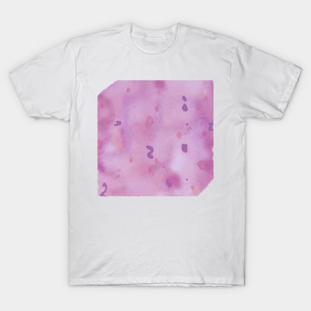 Pink purple watercolor handpainted art T-Shirt by Artistic_st